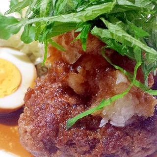 香ばしい醤油とにんにくの香り☆和風ハンバーグ